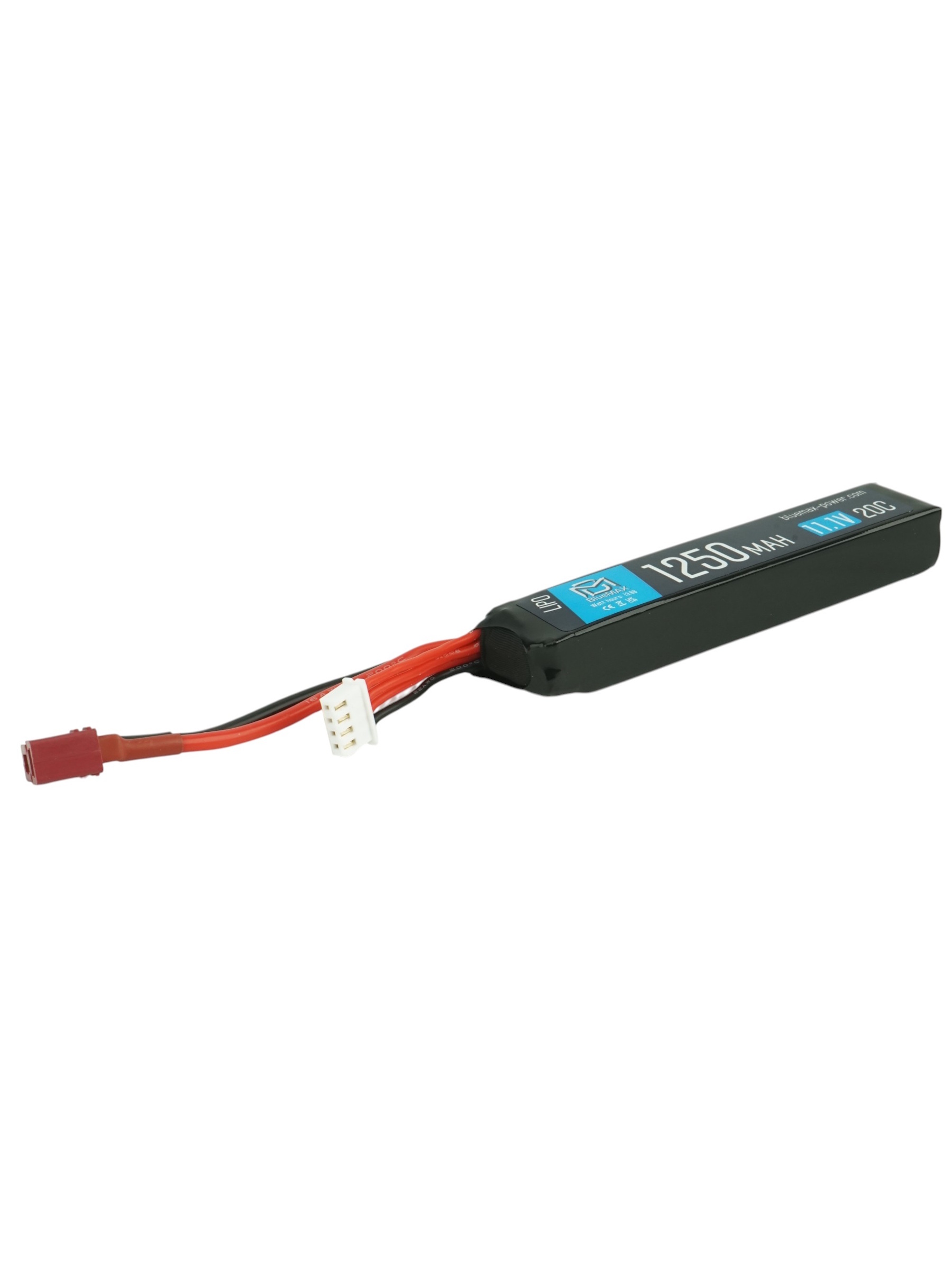 Аккумулятор BlueMAX Li-Po 11.1V 1250mah 20C Stick w/ Deans (T-type)