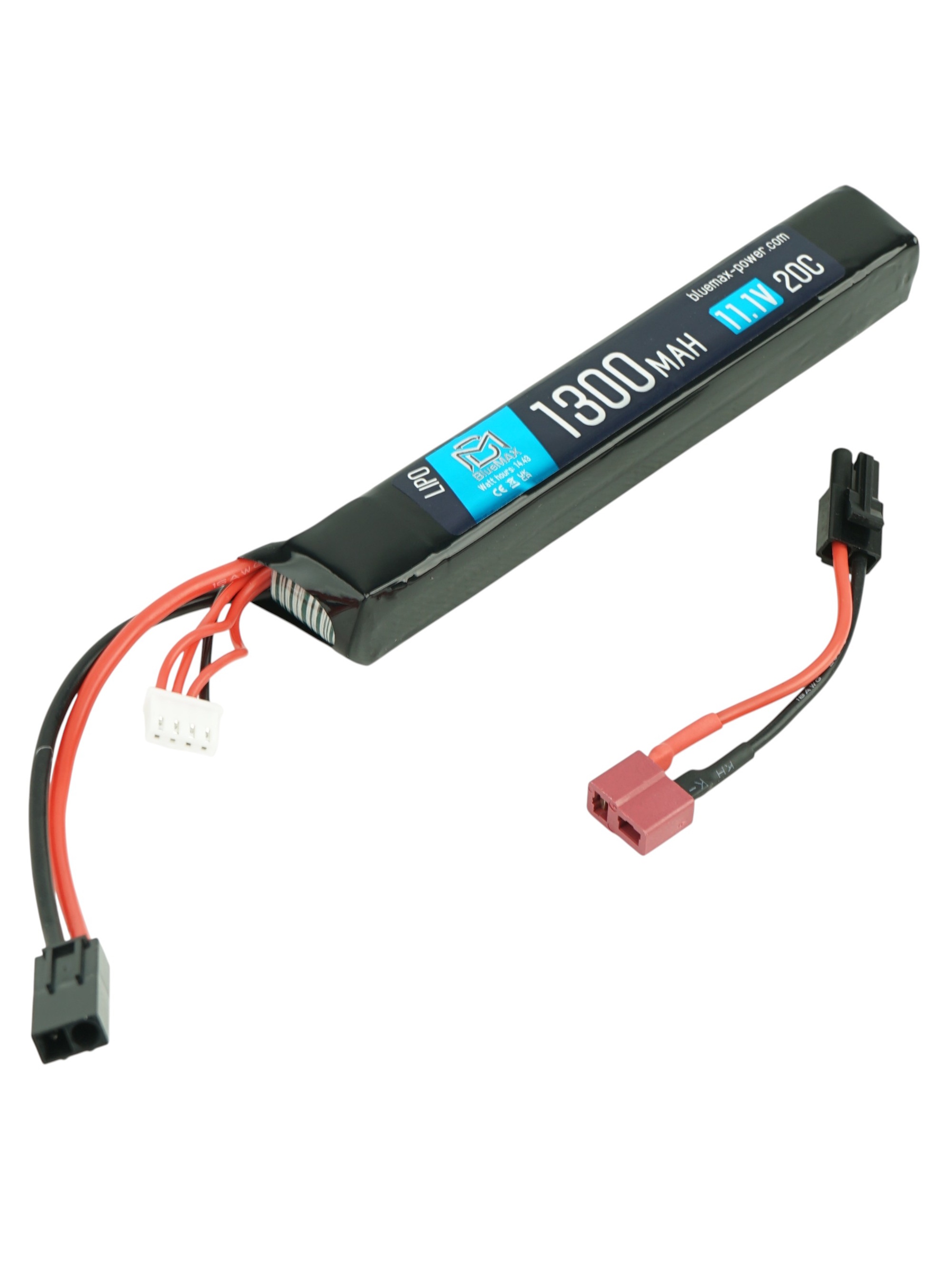 Аккумулятор BlueMAX Li-Po 11.1V 1300mah 20C Stick w/ Deans (T-type)