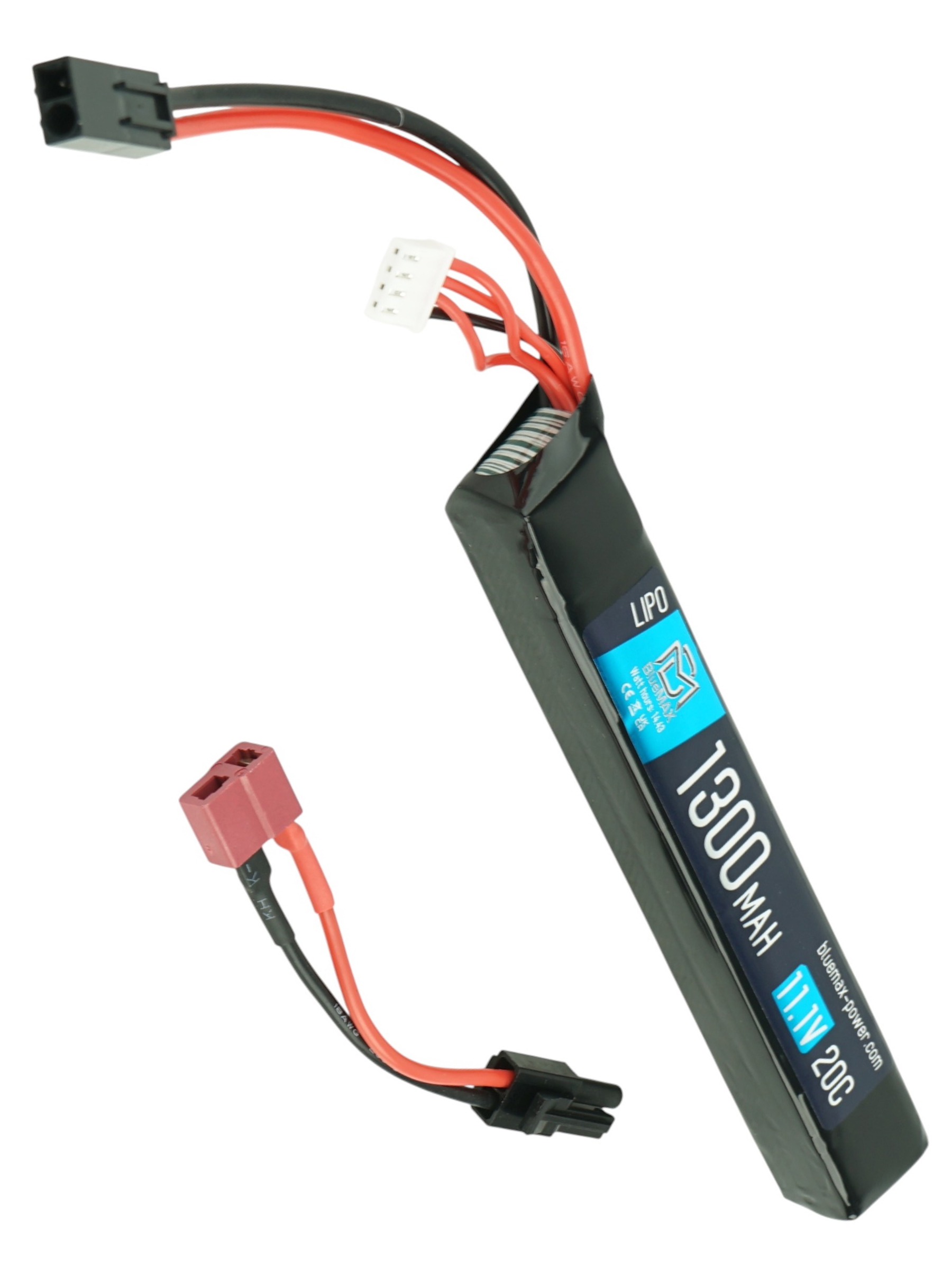 BlueMAX LIPO111V 1300MAH 20C TCONNECTOR