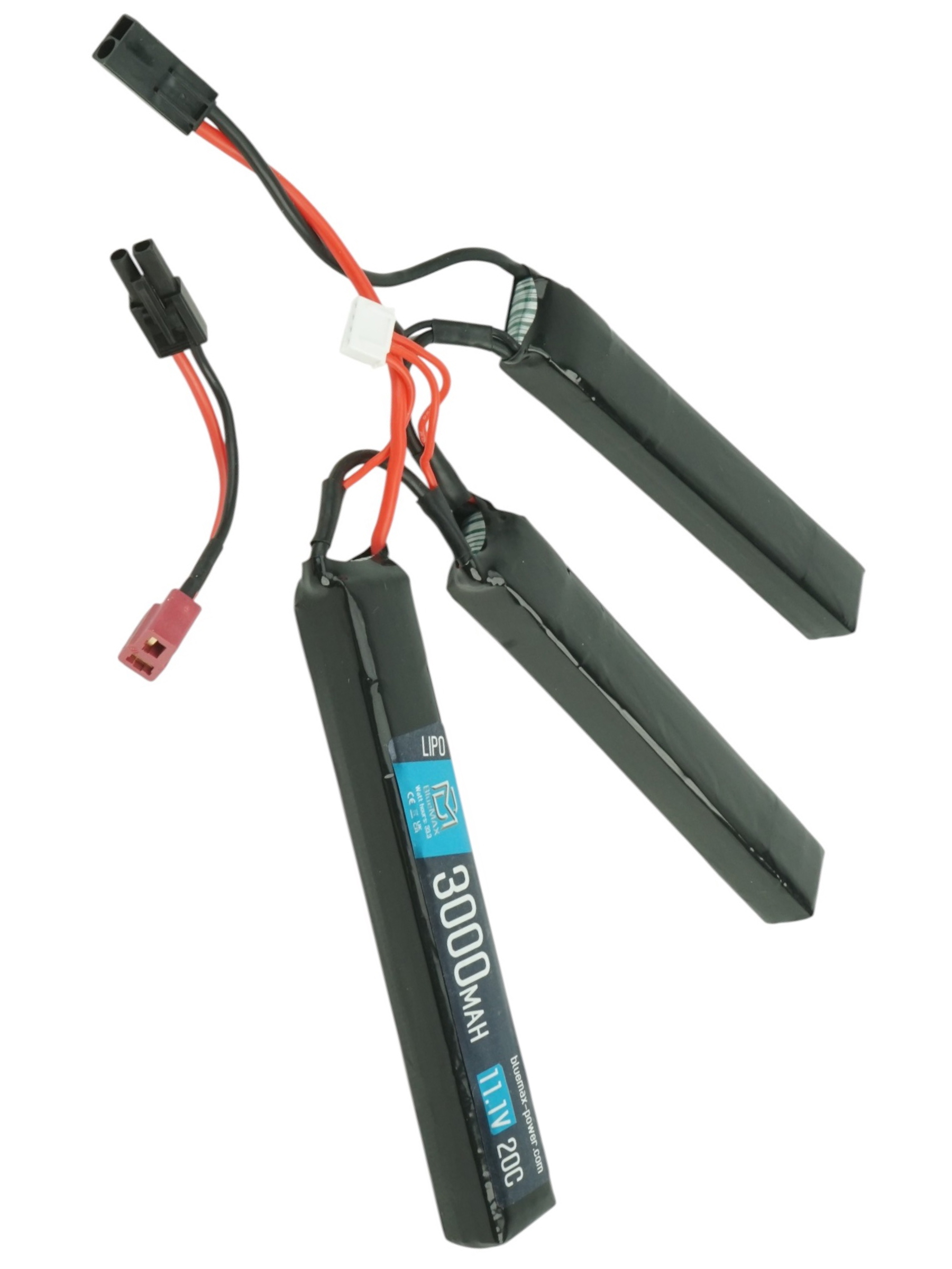 BlueMAX LIPO111V 3000MAH 20C TCONNECTOR