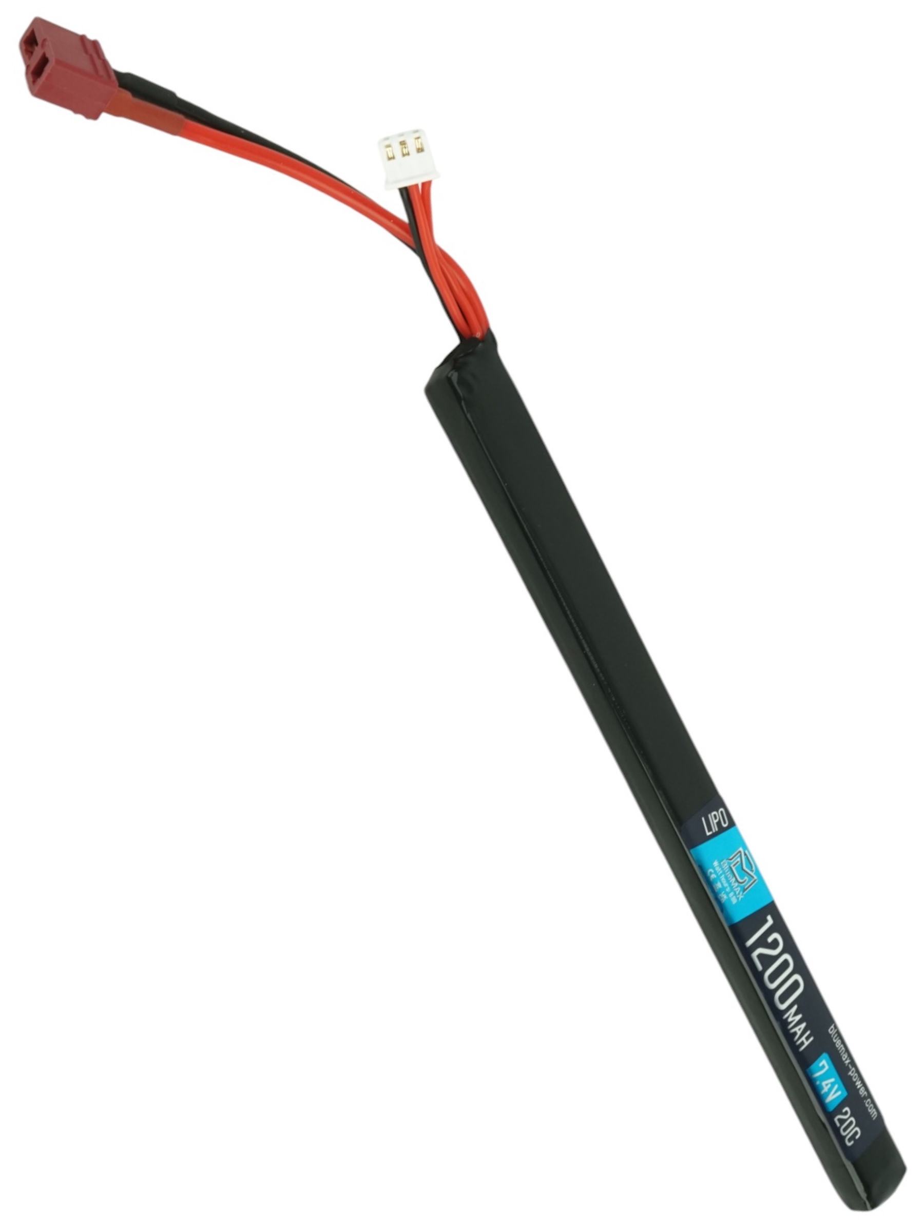 BlueMAX LIPO74V 1200MAH 20C TCONNECTOR 185H17H11.5