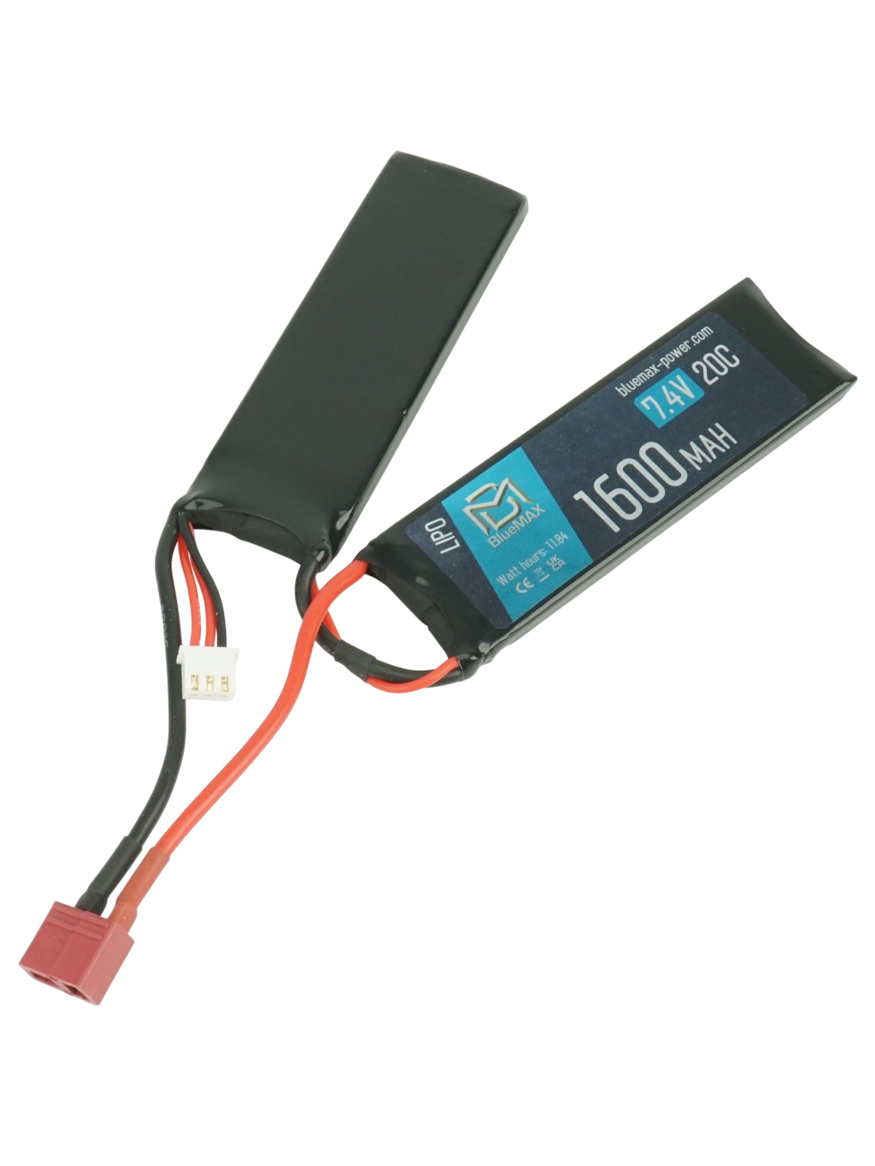 Аккумулятор BlueMAX Li-Po 7.4V 1600mah 20C Nunchuck w/ Deans (T-type)
