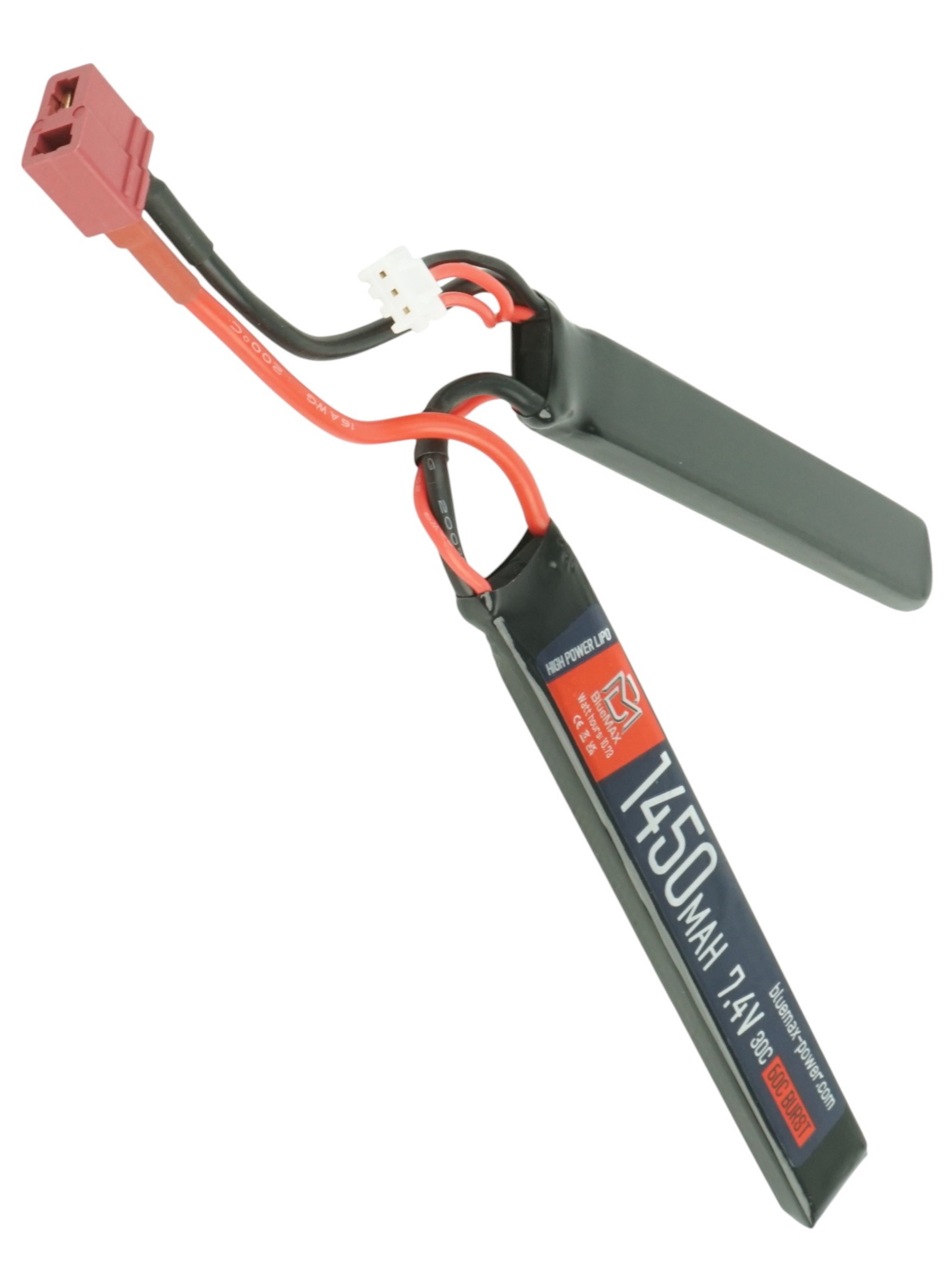 BlueMAX LIPO74V 1450MAH 30C TCONNECTOR