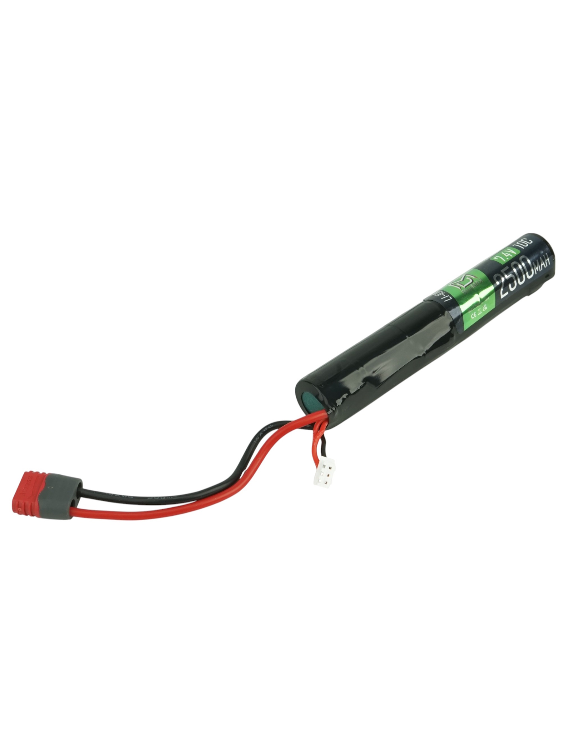 Аккумулятор BlueMAX Li-Ion 7.4V 2500mah 10C(25A) Stick w/ Deans (T-type)