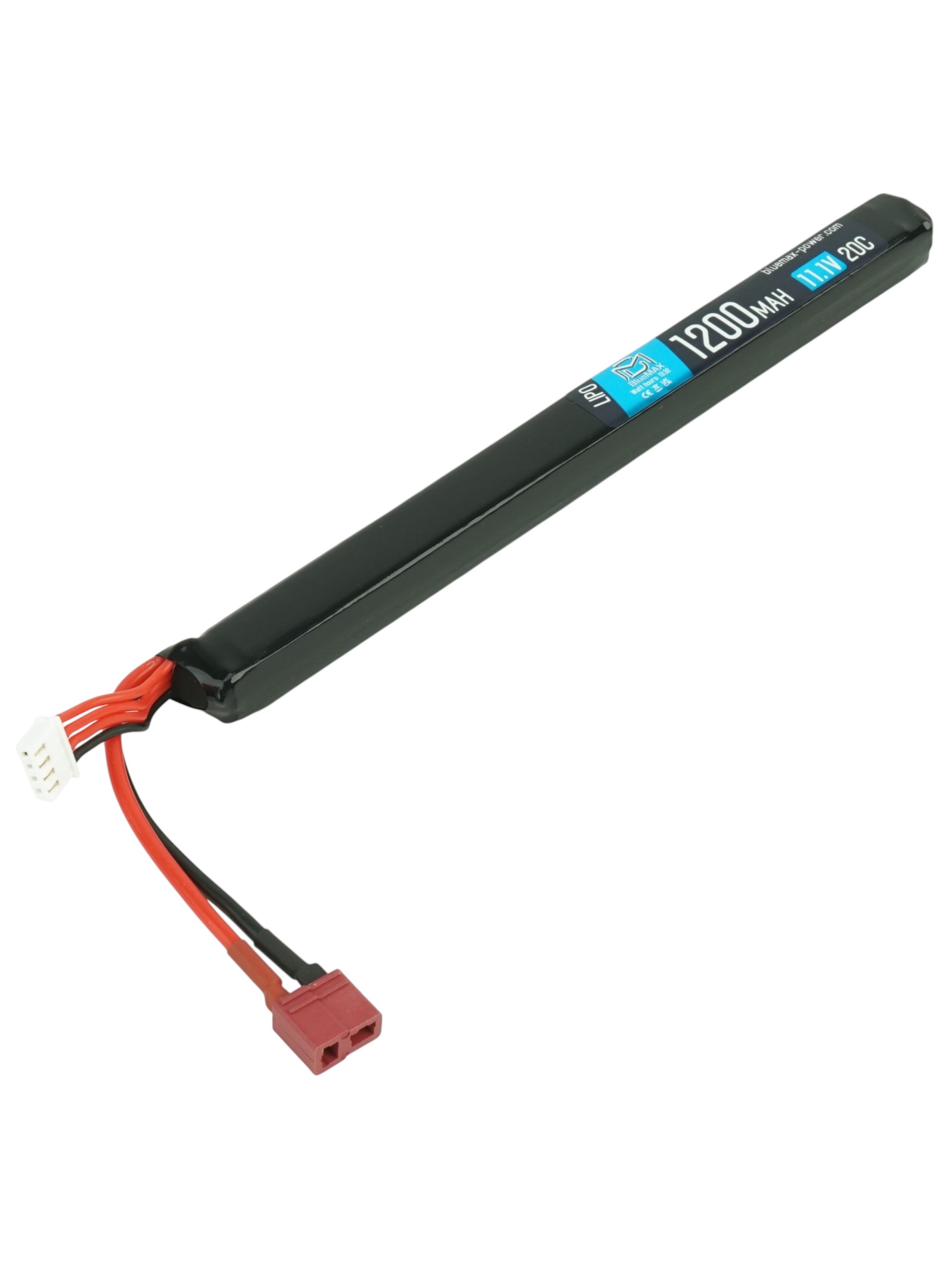 Аккумулятор BlueMAX Li-Po 11.1V 1200mah 20C Stick, w/ Deans (T-type)