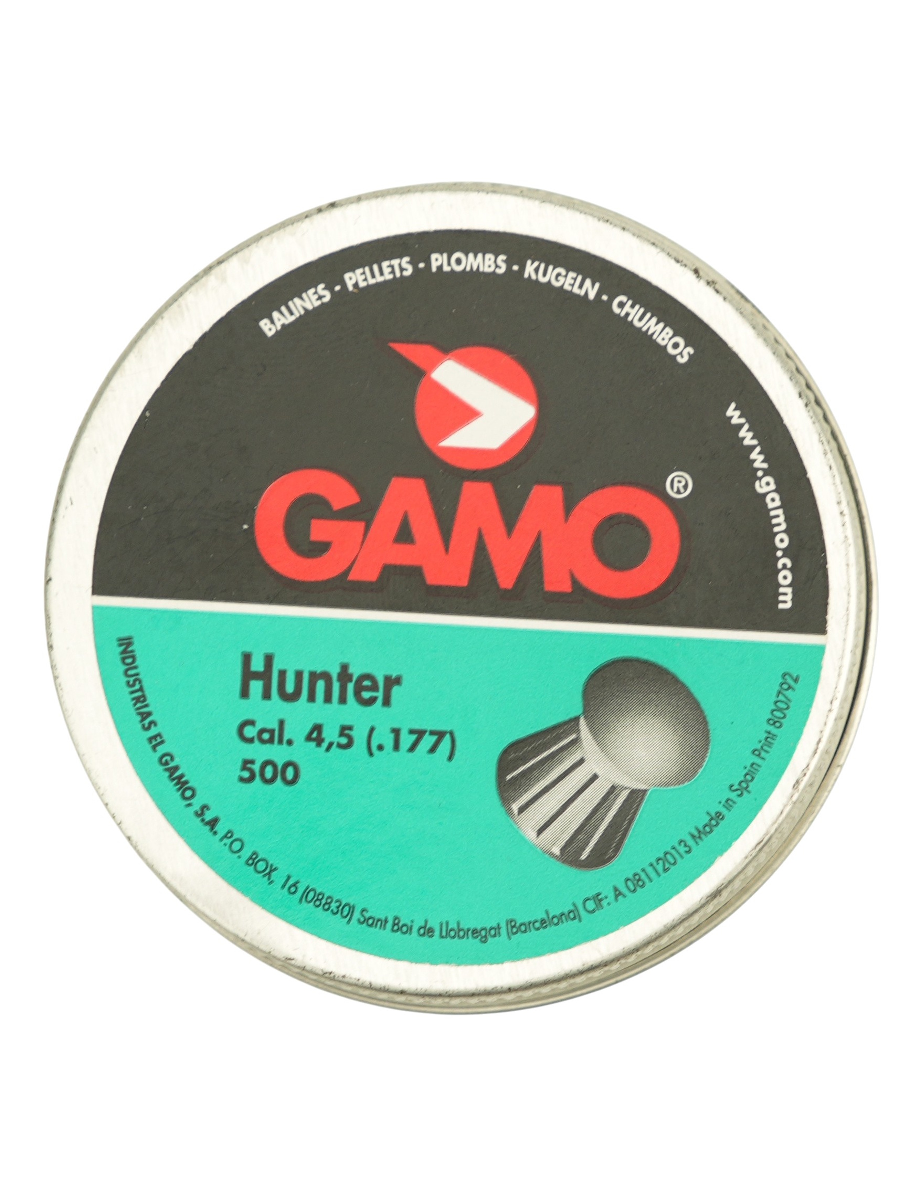 |Уценка| Пули Gamo Hunter 4,5 мм, 0,49 г (500 штук) (№ 854-УЦ)