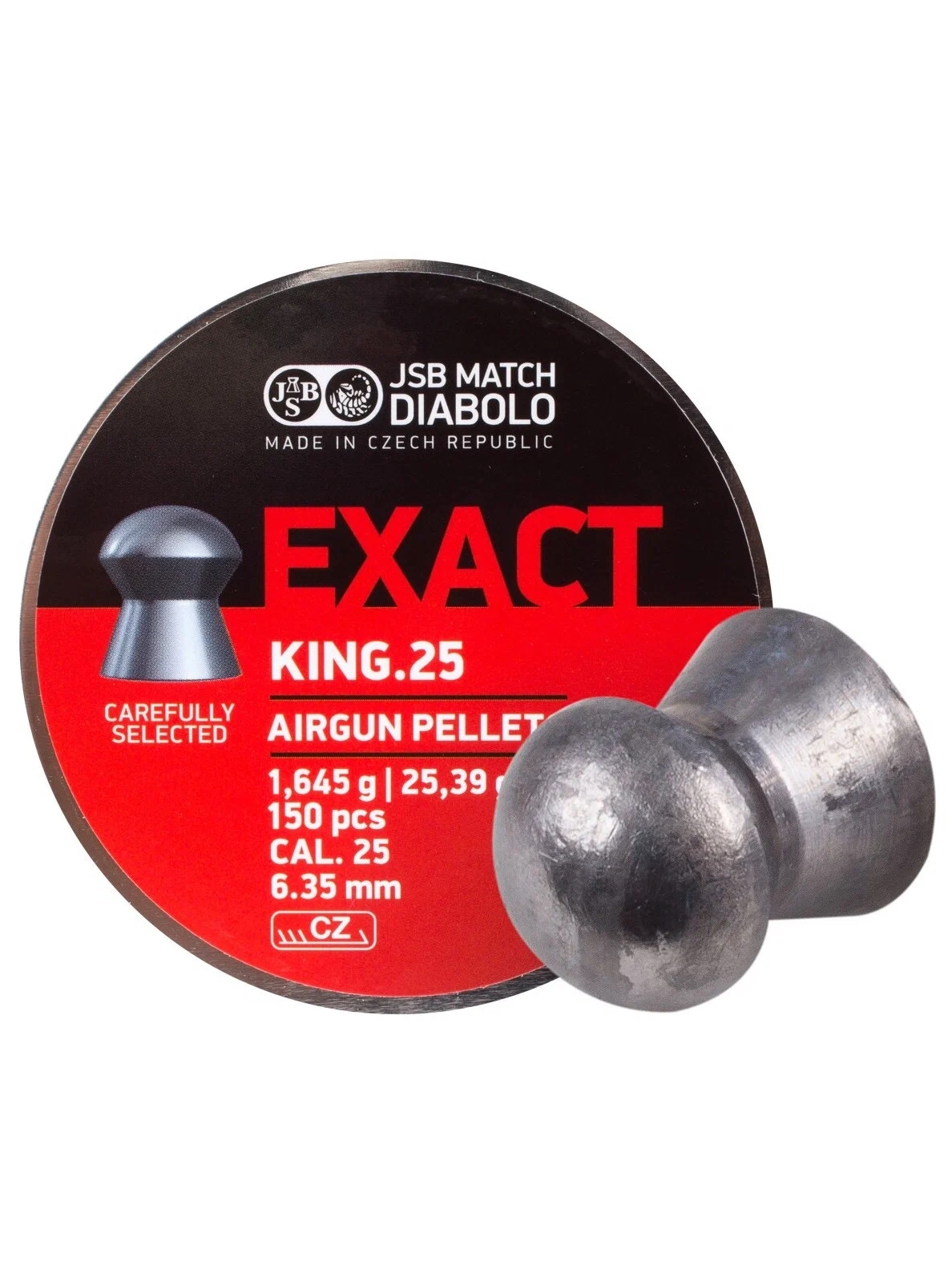 Пули JSB Diabolo Exact King 6,35 мм, 1,645 г (150 штук)