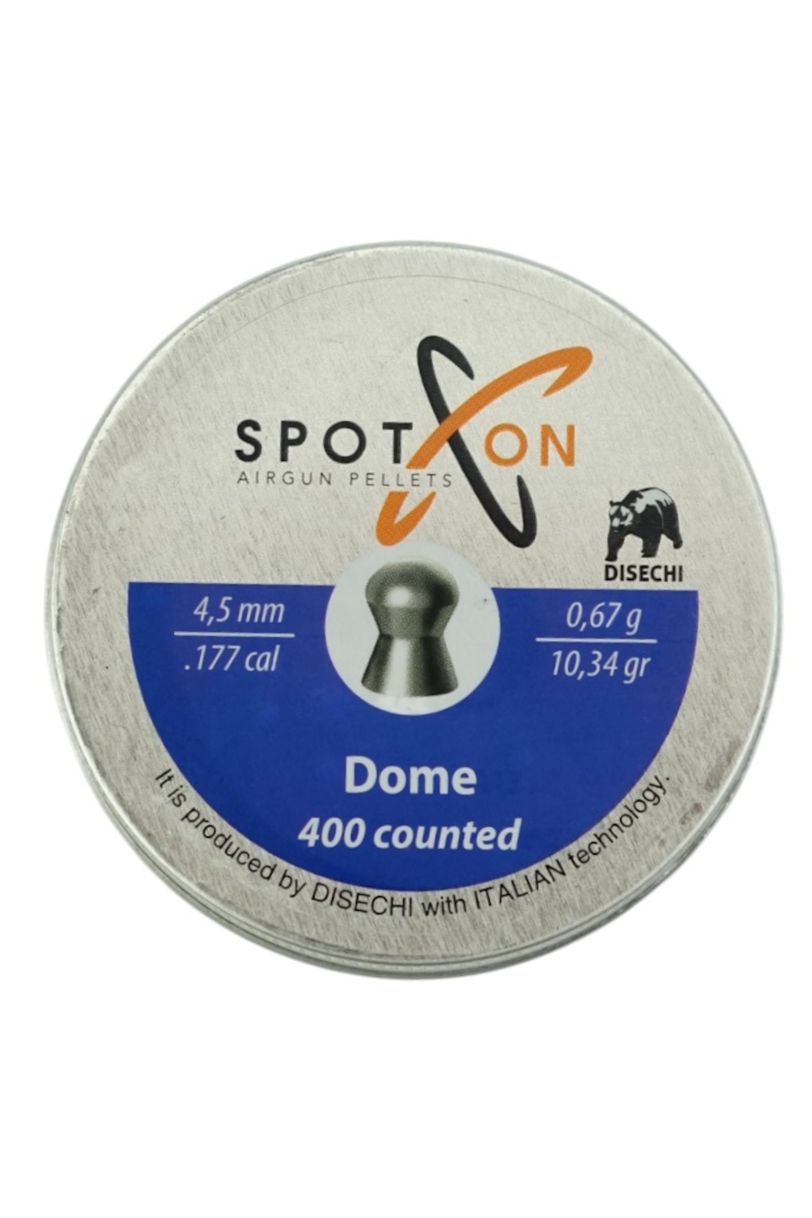 Пули для пневматики SPOTON Dome 4,5 мм, 0,67 г (400 штук)