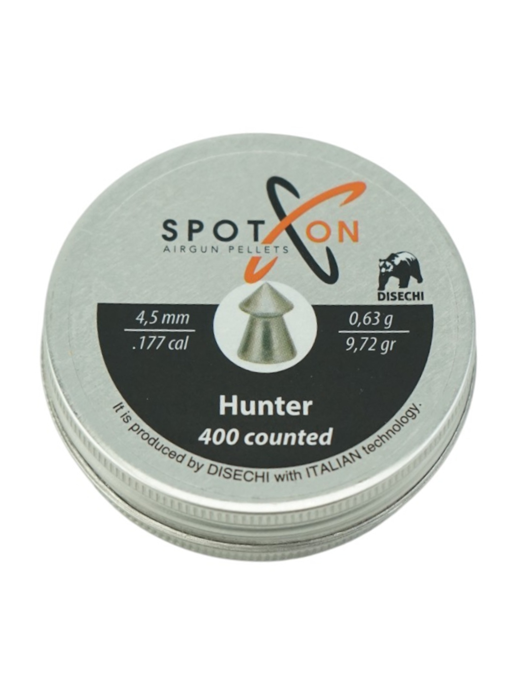 Пули для пневматики SPOTON Hunter 4,5 мм, 0,63 г (400 штук)