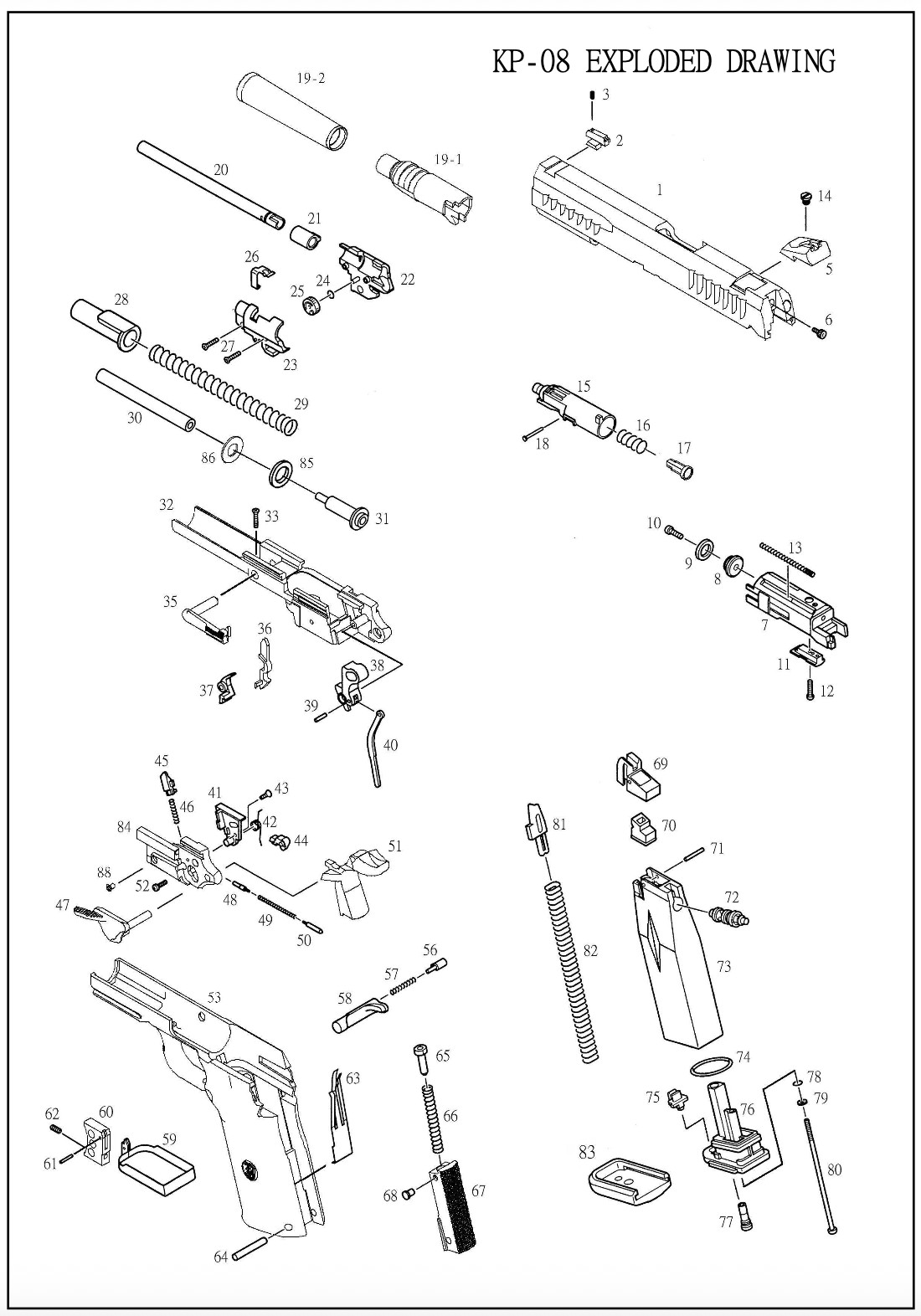 KJW KP-08 цилиндр нозл (Part 15)