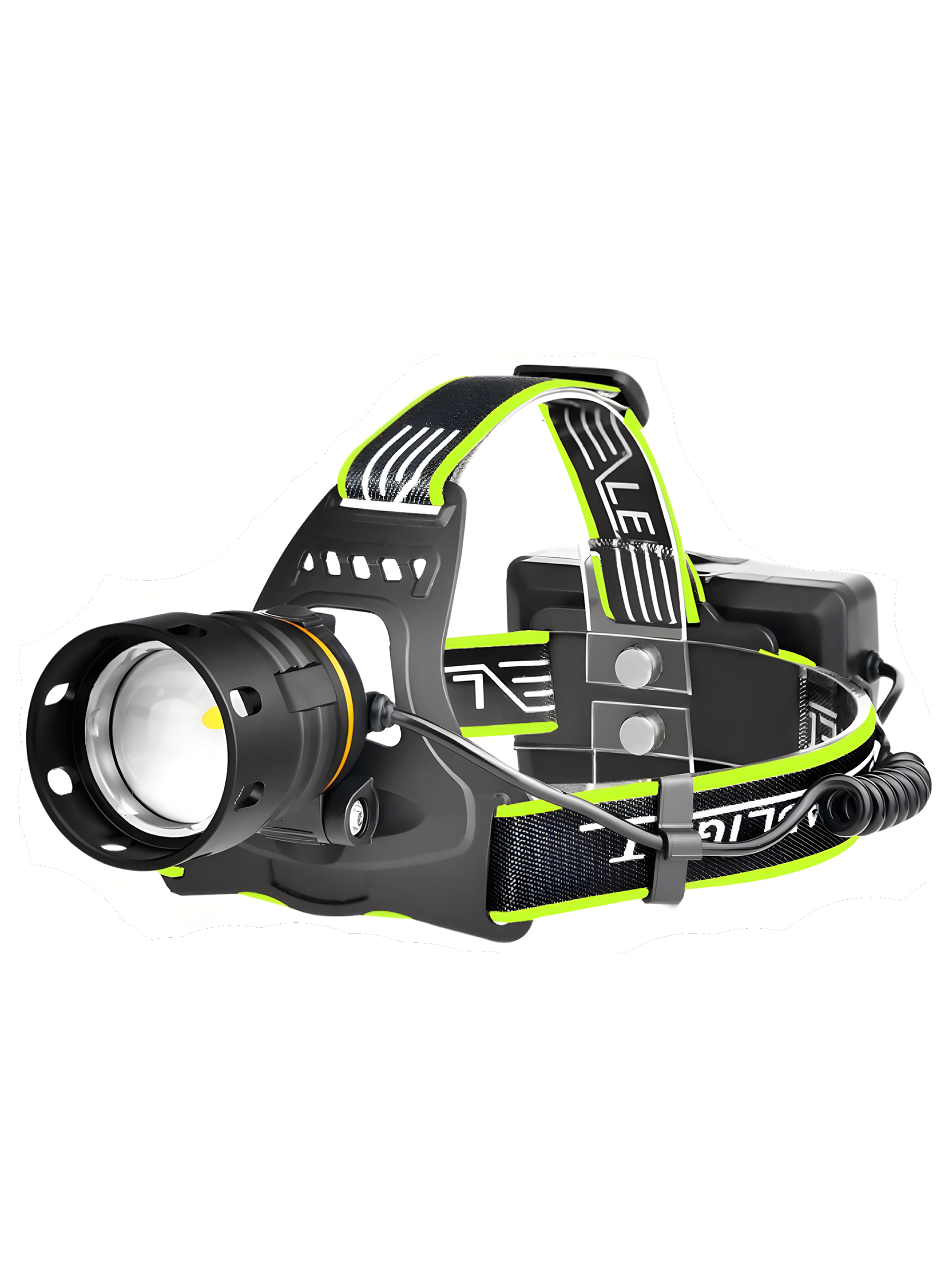 Фонарь налобный Огонь HT-225-TG Zoom светодиодный, 4 режима (белый+ультрафиолет свет)