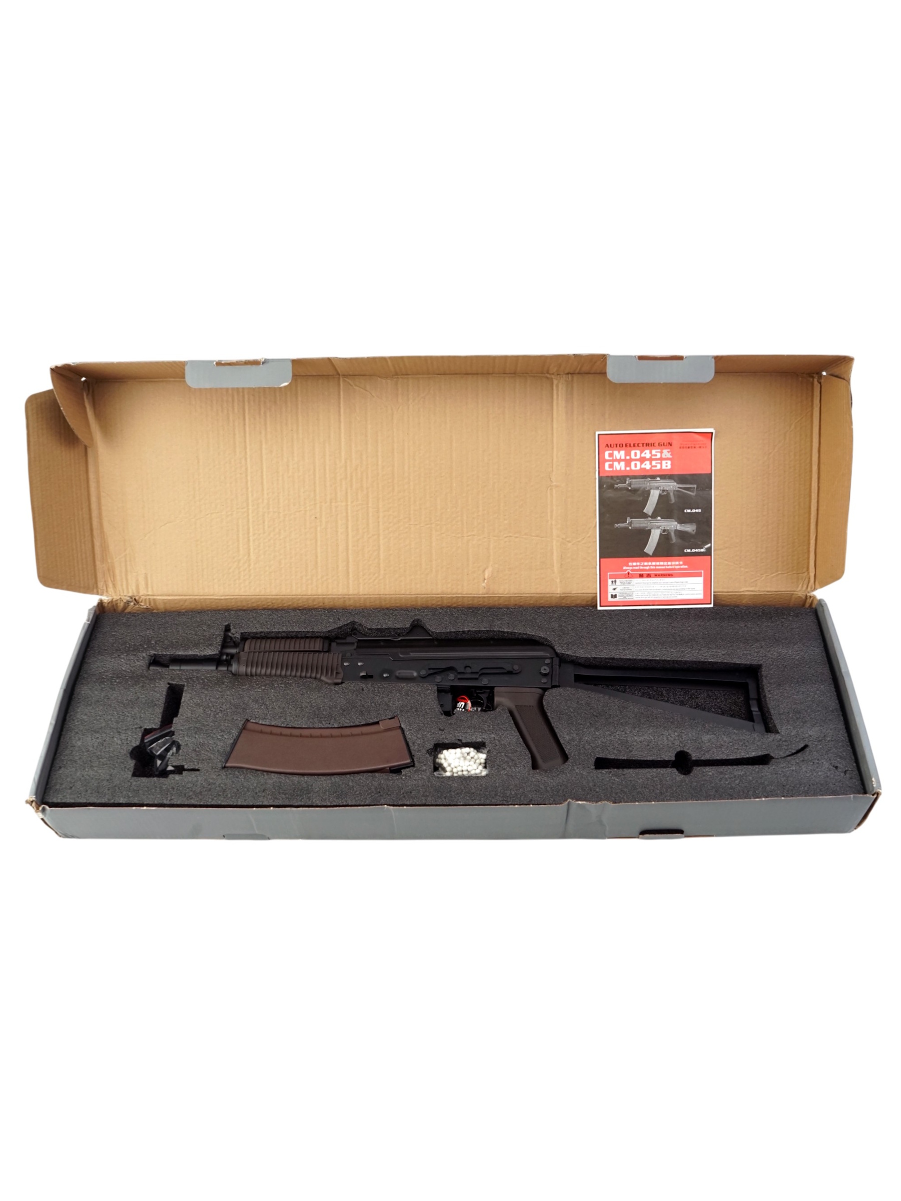 Страйкбольный автомат Cyma АКС-74У, пластиковое цевье (CM.045)